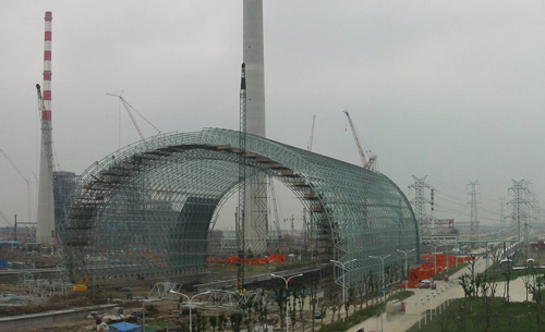 五常发电厂球形网架